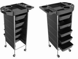 Hairdresser Organizer Trolley with Accessory Holder Model 3D
