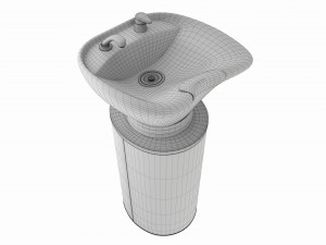 Hairdresser Sink Washing Station 3D Model