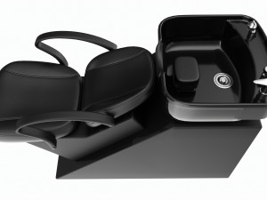 Hairdresser Sink Washing Station with Chair 3D Modell