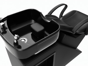 Hairdresser Sink Washing Station with Chair 3D Modell