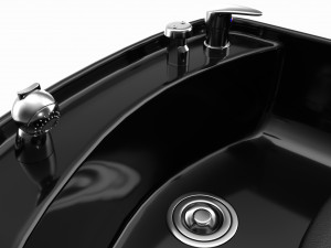 Hairdresser Sink Washing Station with Chair 3D Modell