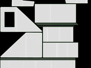 Esta&ccedil;&atilde;o de lavagem de pia de cabeleireiro com cadeira Modelo 3D