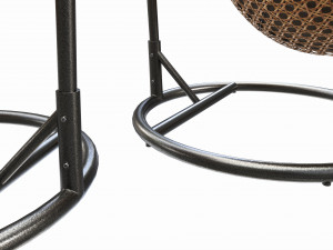 Hanging armchair with cushions 01 Model 3D