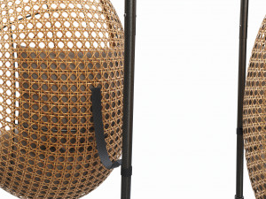 Hanging armchair with cushions 01 Model 3D