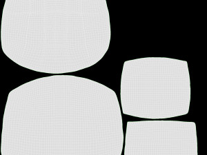 Hanging armchair with cushions 01 Model 3D