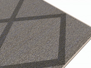 Indoor rectangle soft rug carpet grey Modèle 3D