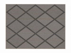 Indoor rectangle soft rug carpet grey Modèle 3D