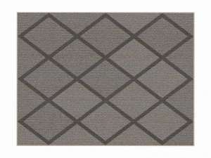 Indoor rectangle soft rug carpet grey 3D Model