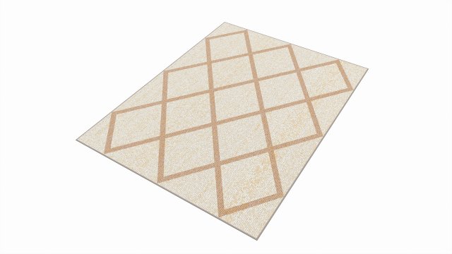 Indoor rectangle soft rug carpet light 3D Model .c4d .max .obj .3ds .fbx .stl .blend 