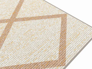 Tappeto morbido rettangolare per interni Modello 3D