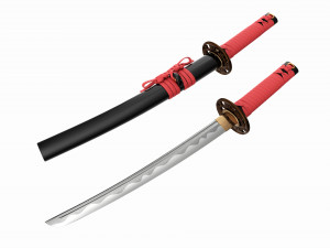 Japanese short sword O Tanto 3D Model