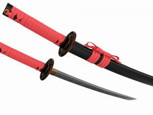Japanese short sword O Tanto 3D Model