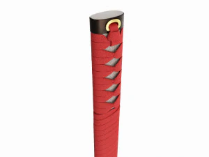 Espada japonesa Katana em suporte vertical Modelo 3D