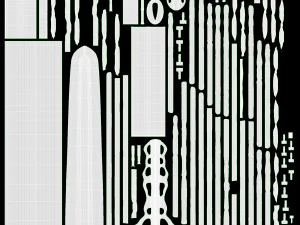 Stand &Uuml;zerinde Katana Wakizashi Tanto Seti 3D Model