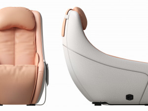 Leather Heated Massage Chair 3D Model