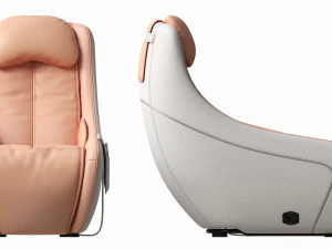 Leather Heated Massage Chair 3D Model