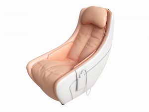 Leather Heated Massage Chair 3D Model