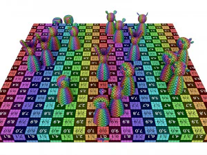 Ludo Animals Wooden Board Table Game 3D Model