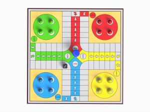 Ludo Traditional Board Table Strategy Game Modelo 3D