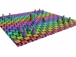 Ludo Traditional Board Table Strategy Game Modelo 3D