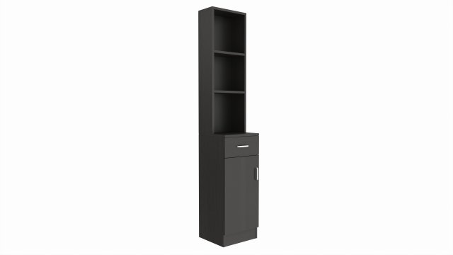 Makeup Wood Organizer Shelf with Drawer Modelo 3D .c4d .max .obj .3ds .fbx .stl .blend 