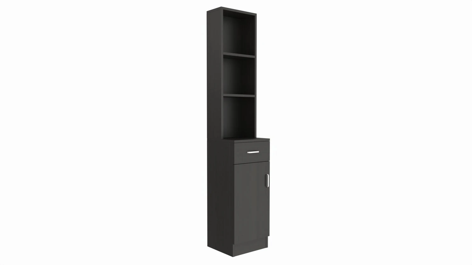 Makeup Wood Organizer Shelf with Drawer 3D Model .c4d .max .obj .3ds .fbx .stl .blend 