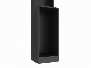 Makeup Wood Organizer Shelf with Drawer Modelo 3D