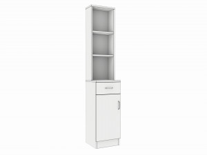 Makeup Wood Organizer Shelf with Drawer Modelo 3D