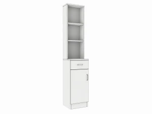 Makeup Wood Organizer Shelf with Drawer 3D Model