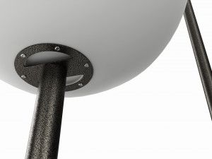 Outdoor and indoor cordless table and floor lamp set 3D Model