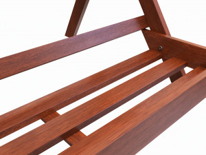 Outdoor and indoor folding wood shelving 3D Model