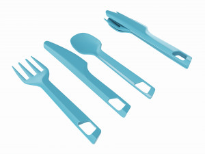 Outdoor cutlery set knife fork spoon 3D Model