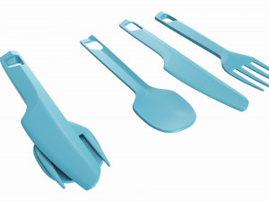 Outdoor cutlery set knife fork spoon Modèle 3D