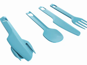 Outdoor cutlery set knife fork spoon 3D Model