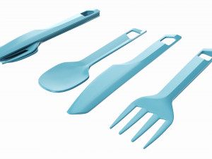 Outdoor cutlery set knife fork spoon Modèle 3D