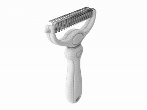 Pet Grooming Brush Rake Comb 3D 모델