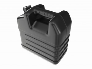 Plastic black fuel oil canister 3D Model
