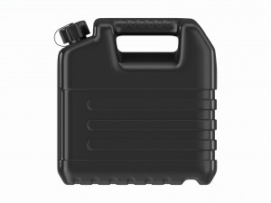 Plastic black fuel oil canister 3D Model