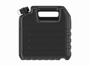 Пластиковая канистра с черным мазутом 3D Модель