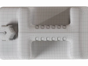 Пластиковая канистра с черным мазутом 3D Модель