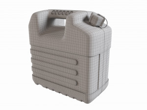 Plastic black fuel oil canister 3D Model