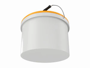 Plastic paint bucket with handle 3D Model