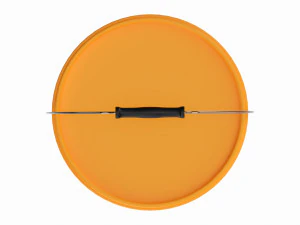 Plastic paint bucket with handle 3D Model