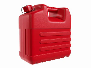 Plastic red fuel oil canister 3D Model
