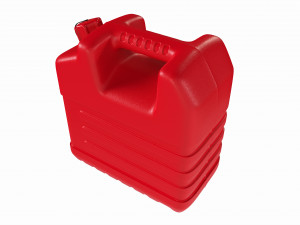 Plastic red fuel oil canister 3D-Modell