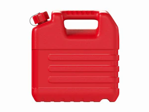 Plastic red fuel oil canister 3D Model