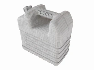 Plastic red fuel oil canister 3D Model