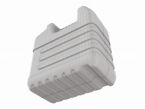 Plastic red fuel oil canister 3D-Modell