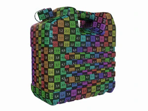 Plastic red fuel oil canister 3D Model