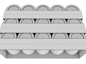 Poker Chips With Clear Box Casino Coins Modèle 3D